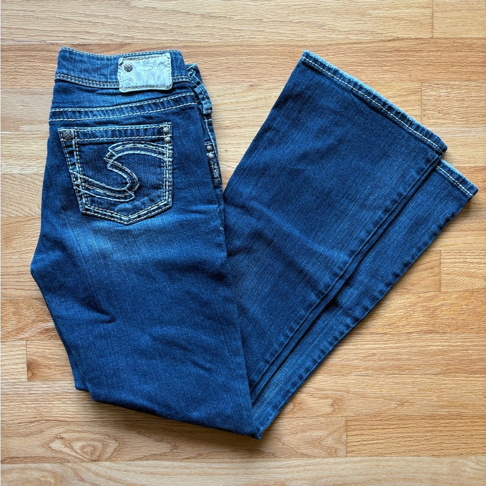 Silver Jeans Dark Blue Flare Women's Jeans
